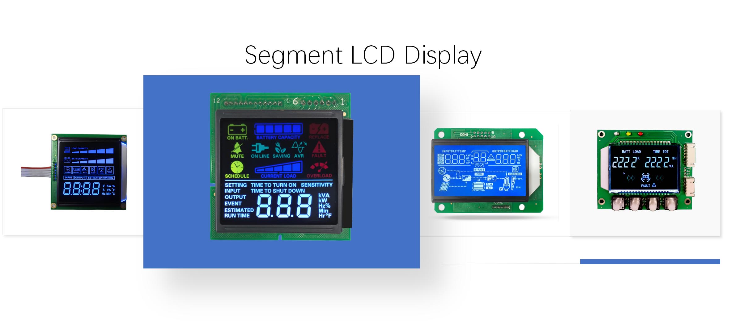 ما هو مبدأ العمل لشاشة LCD القطاعية؟