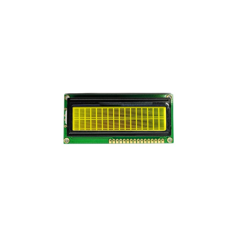 1602 حرف LCD عرض FSTN عرض وضع LCD الأخضر الصفراء