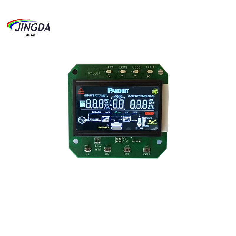 وحدة LCM لشاشة LCD ذات 7 أجزاء إيجابية